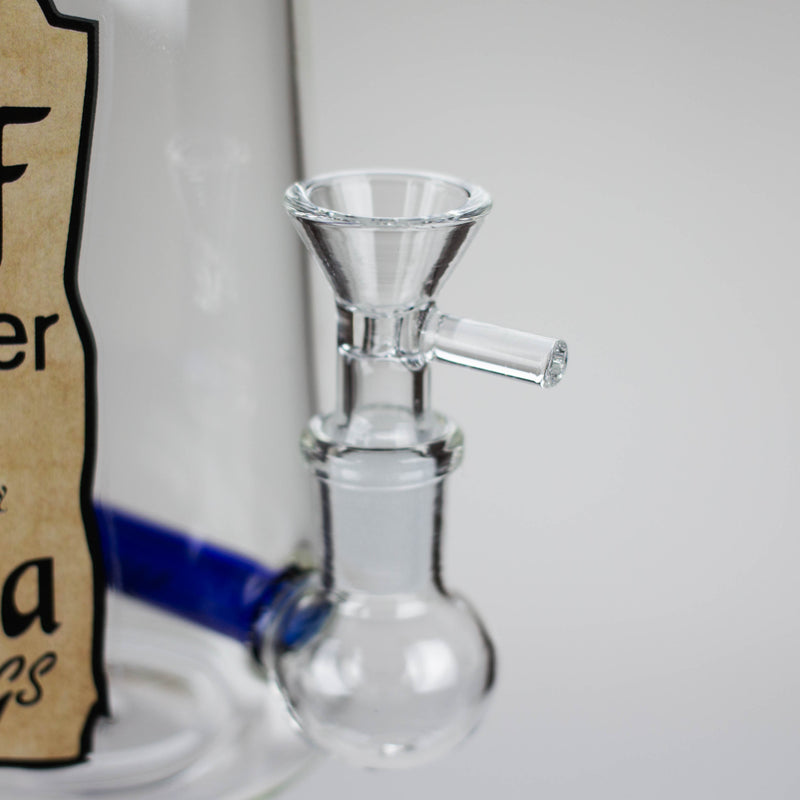 O 9" Liquor Bottle Glass Bong [MK-BB01]