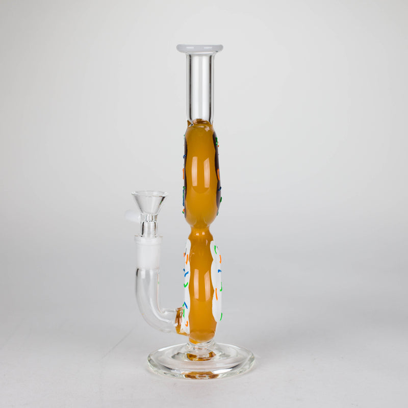 O 8.75" Double Donut Glass Bong [MK-BB04]