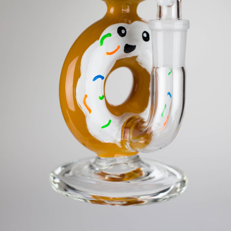 O 8.75" Double Donut Glass Bong [MK-BB04]