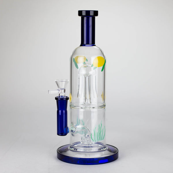 O 10.5" Tropical Ocean Glass Bong [MK-BB05]