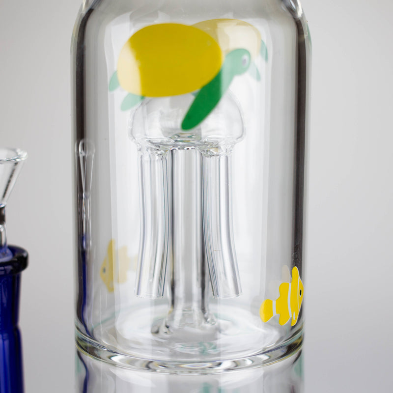 O 10.5" Tropical Ocean Glass Bong [MK-BB05]