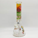 14" 9mm Cartoon Beaker Glass Bong [145009P] Glass Bong Super Supplys Inc Design D