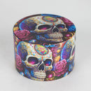 Z2.5" Metal Grinder 4 Layers with Rose Skull Design Box of 6 Display Pack 777 Smoke