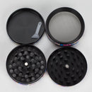 Z2.5" Metal Grinder 4 Layers with Rose Skull Design Box of 6 Display Pack 777 Smoke