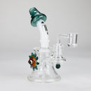 Infyniti | 6.5" Mushroom Banger Rig [GP1940] Glass Rig ONE Lake Green