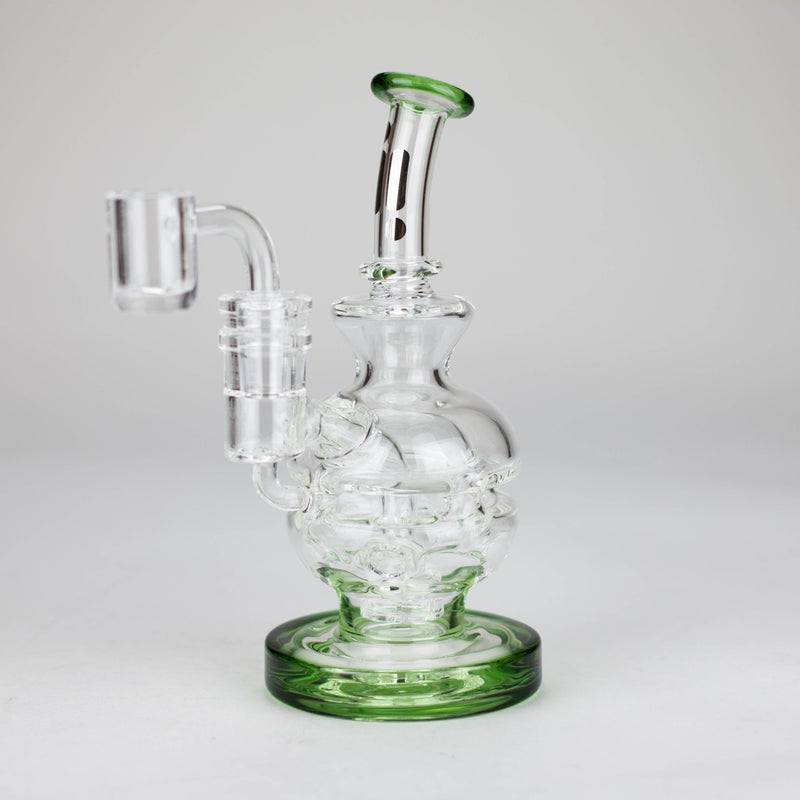 O Infynity | 6" Double glass recycle rig with shower head diffuser [GP1935]