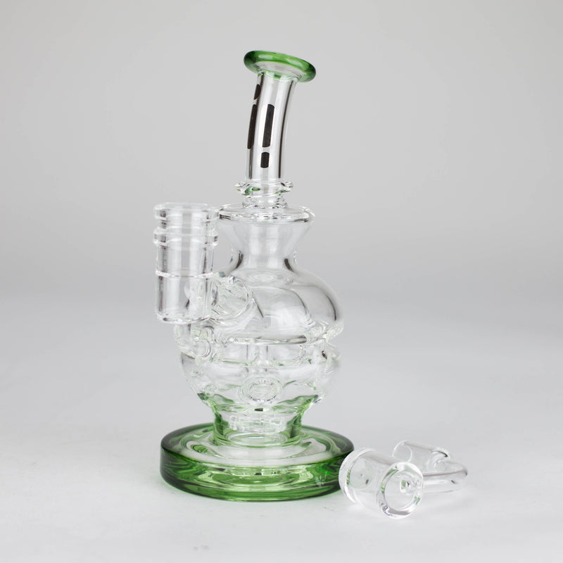 O Infynity | 6" Double glass recycle rig with shower head diffuser [GP1935]