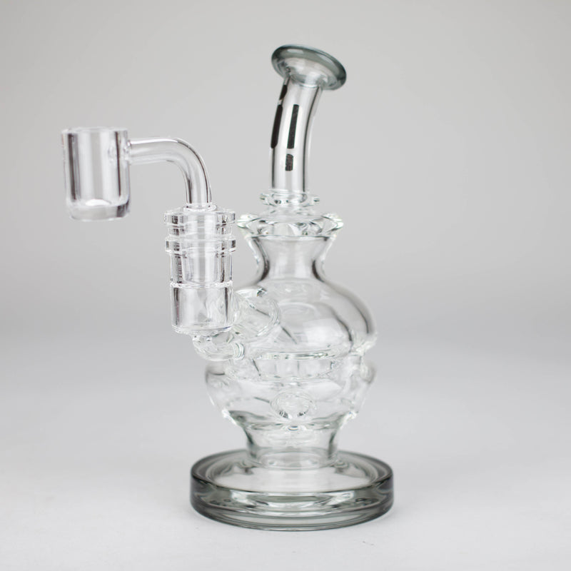 O Infynity | 6" Double glass recycle rig with shower head diffuser [GP1935]