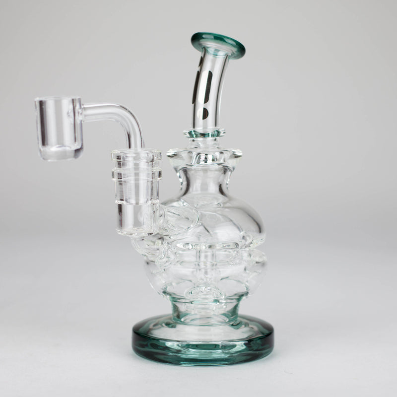 O Infynity | 6" Double glass recycle rig with shower head diffuser [GP1935]