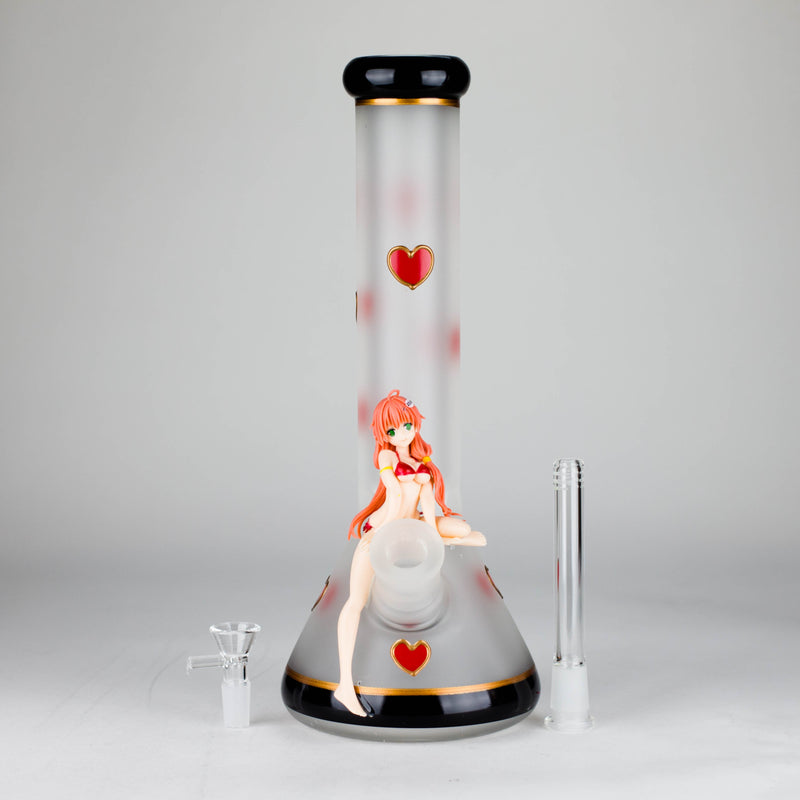 O 12" Figure Base Glass Bong