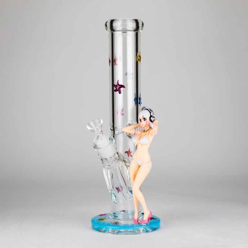 O 12" Figure Base Glass Bong