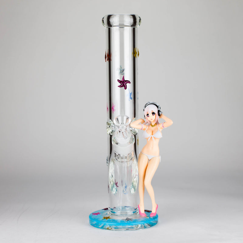 O 12" Figure Base Glass Bong