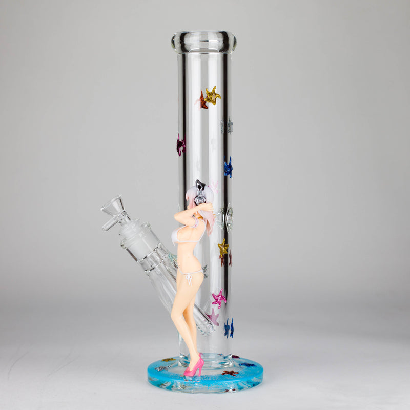 O 12" Figure Base Glass Bong