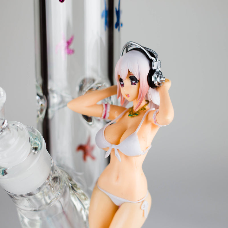 O 12" Figure Base Glass Bong