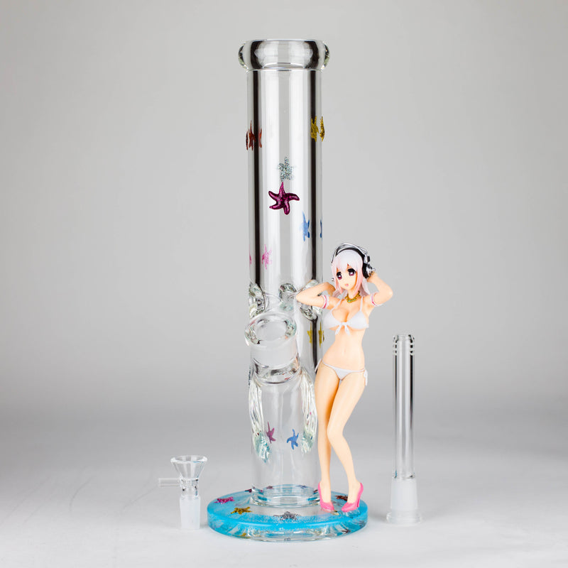 O 12" Figure Base Glass Bong