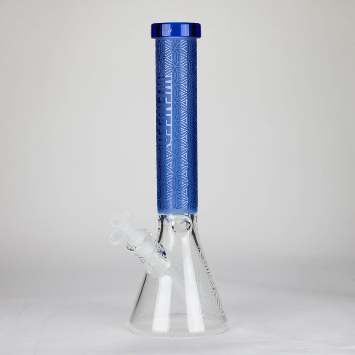 WENEED Celestial Prism 15.5 inch Frosted 7 mm Glass Bong in assorted colours