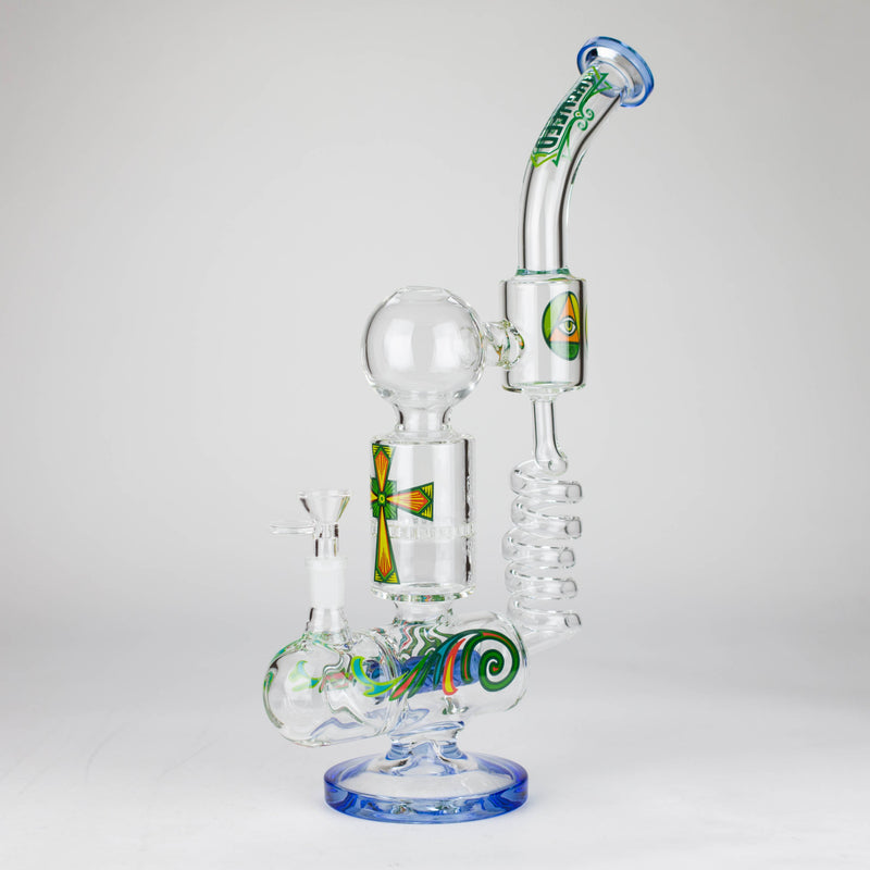 O WENEED | 12.5" Twiststream Glass Bong