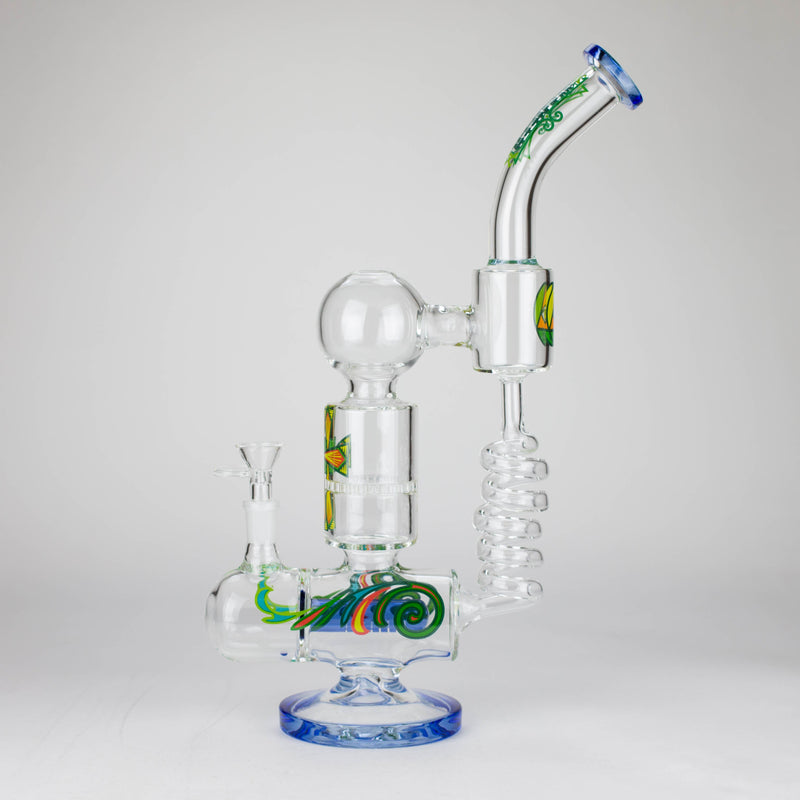 O WENEED | 12.5" Twiststream Glass Bong