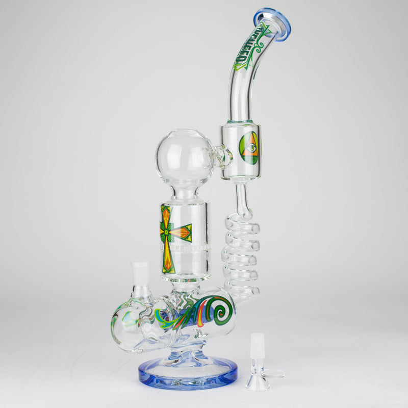 O WENEED | 12.5" Twiststream Glass Bong