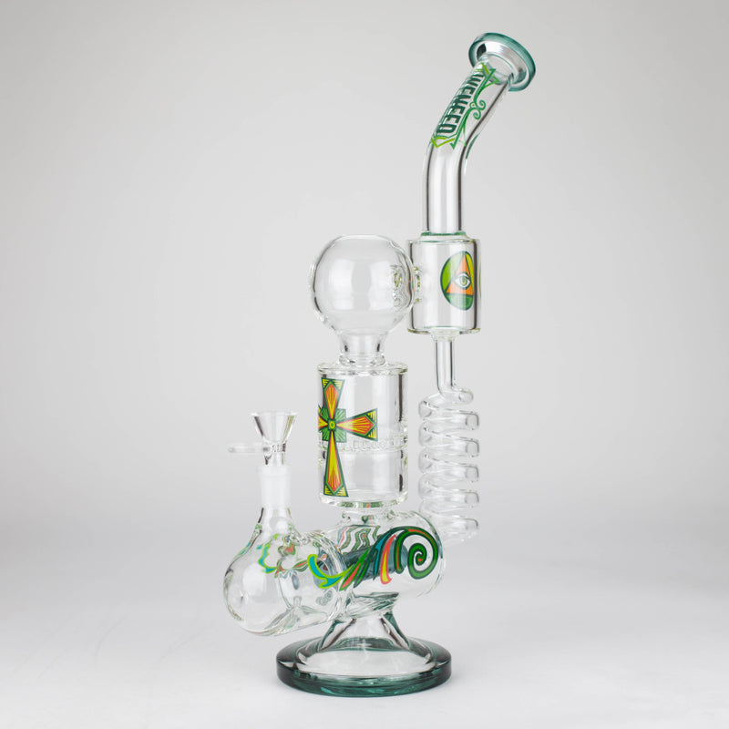 O WENEED | 12.5" Twiststream Glass Bong