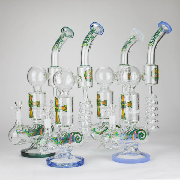 O WENEED | 12.5" Twiststream Glass Bong