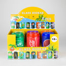 Soda Pop Can Glass Bong Box of 6 Glass Bong JJ Distribution