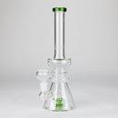 11" Shower head water diffuser glass bong Glass Bong Bongzie Smokes Green