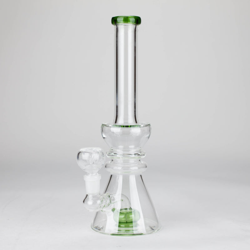 O 11" Shower head water diffuser glass bong