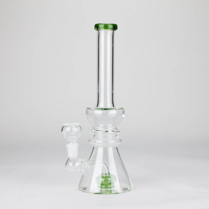 O 11" Shower head water diffuser glass bong