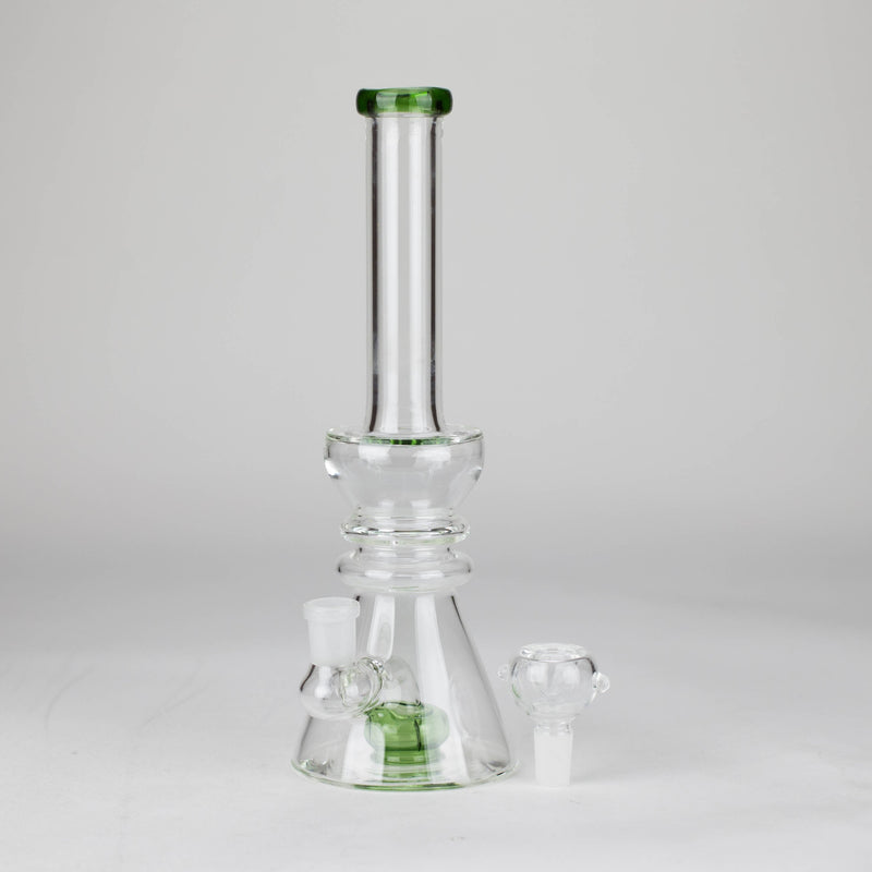 O 11" Shower head water diffuser glass bong