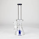 11" Shower head water diffuser glass bong Glass Bong Bongzie Smokes Blue