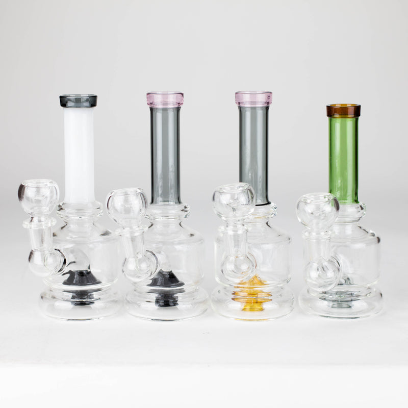 O 6" colour tube assorted glass bong