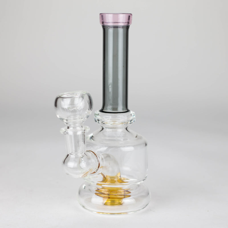 O 6" colour tube assorted glass bong