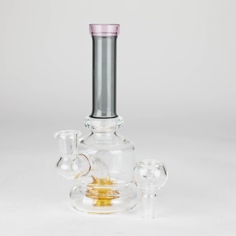 O 6" colour tube assorted glass bong