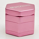 Fortune | 4 Parts Aluminum Hexagon Herb Grinder Regular Grinder Fortune Pink