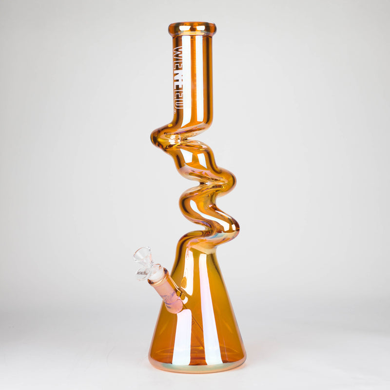 O WENEED | 17.5" Iridescent Ripple Glass Bong