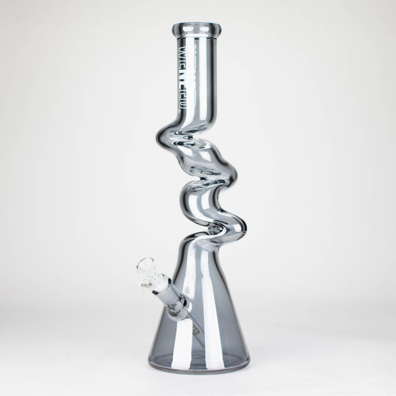 O WENEED | 17.5" Iridescent Ripple Glass Bong