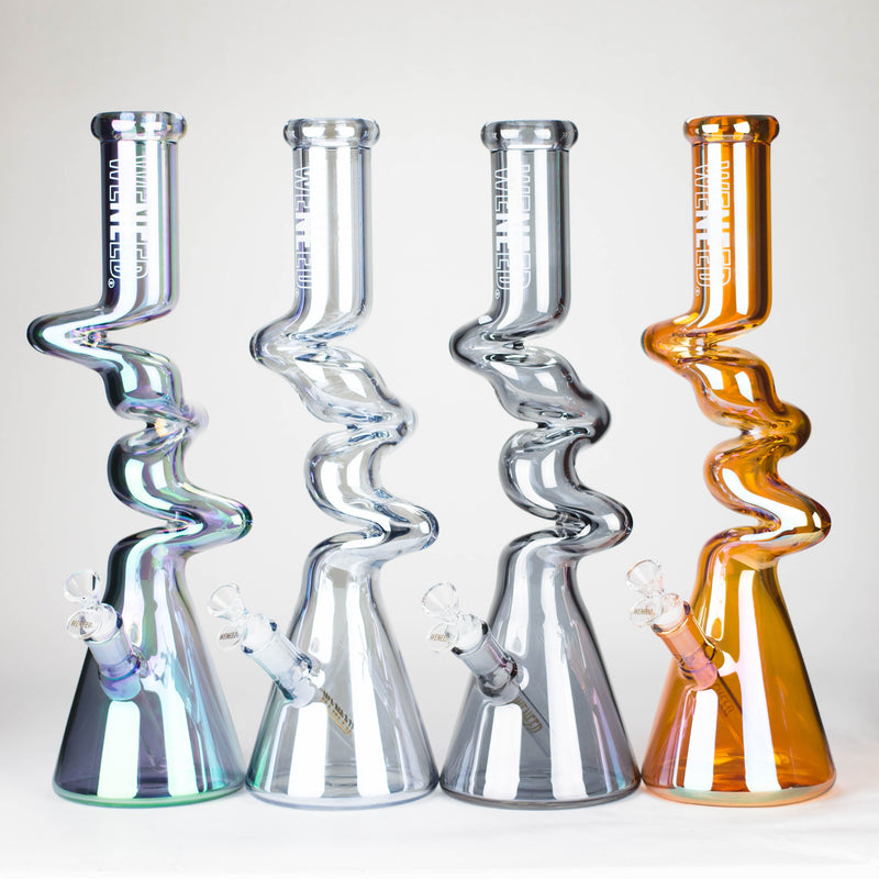 O WENEED | 17.5" Iridescent Ripple Glass Bong