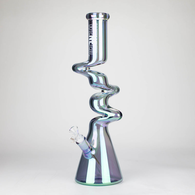 O WENEED | 17.5" Iridescent Ripple Glass Bong