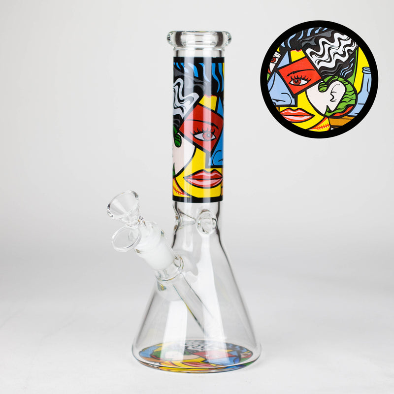 O 10" Mosaic Flow Glass Bong