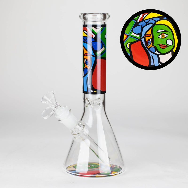 O 10" Mosaic Flow Glass Bong