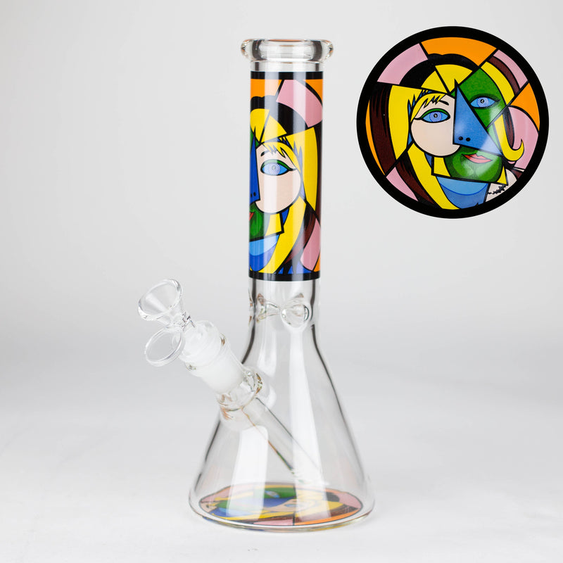 O 10" Mosaic Flow Glass Bong