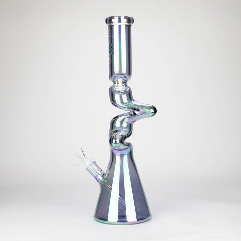 O WENEED | 17.5" Iridescent Ripple Glass Bong