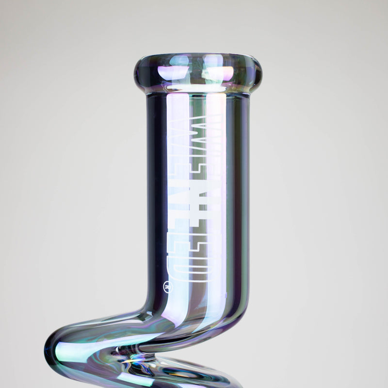 O WENEED | 17.5" Iridescent Ripple Glass Bong