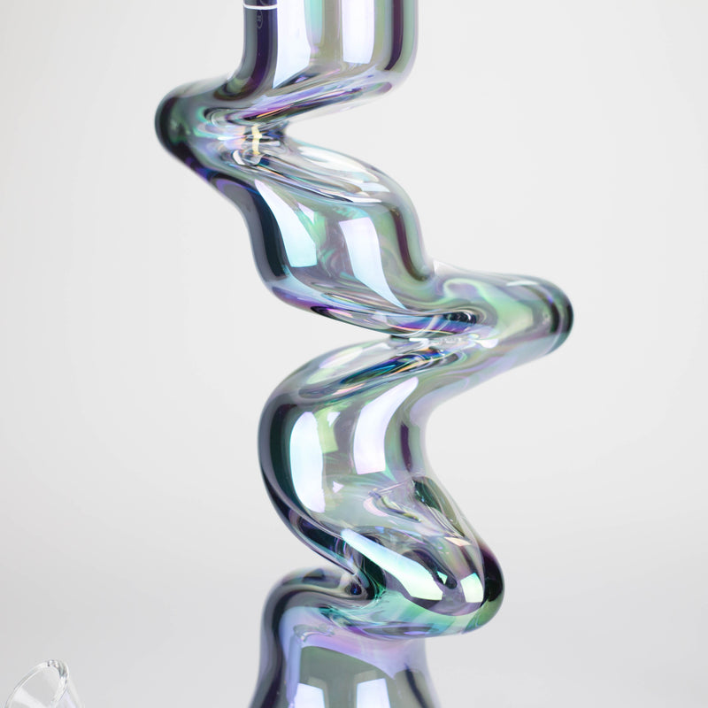 O WENEED | 17.5" Iridescent Ripple Glass Bong