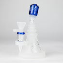 WENEED | 6" Skeleton Cat Bong Glass Bong WENEED® Blue