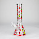 10" Glass Bong With Fruit Design Glass Bong 777 Smoke Apple