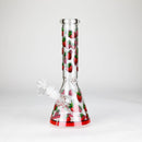 10" Glass Bong With Fruit Design Glass Bong 777 Smoke Strawberry