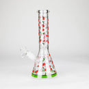 10" Glass Bong With Fruit Design Glass Bong 777 Smoke Cherry