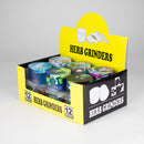 2.2" Metal Grinder 4 Layers with RM Design Box of 12 Display Pack 777 Smoke